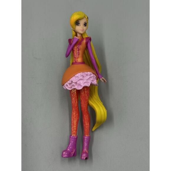 WINX CLUB ROXY Figure Doll No Wings Blond Hair Pink Dress 5” - Picture 1 of 6